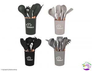 کفگیر ملاقه 12پارچه کیچن وار ست (kitchen set)