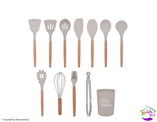 کفگیر ملاقه 12پارچه کیچن وار ست (kitchen set)