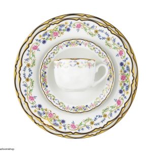 سرویس چینی 102پارچه غذاخوری گلستان زرین