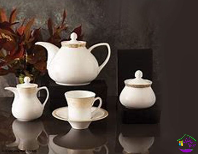 سرویس چینی 108پارچه غذاخوری مرکاتو زرین