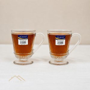 فنجان پایه‌دار بلوری طرح الیسا دلی ۱۵۵ میلی‌لیتر مدل ZB426B