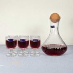ست پارچ و گیلاس ۷پارچه دلی بلوری طرح کلزیوم مدلDSHJ002A/L7